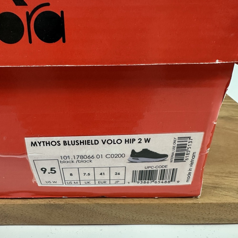 New Womens Diadora Mythos Blushield Volo Black Athletic Shoes Sneakers Size 9.5M - Picture 8 of 8